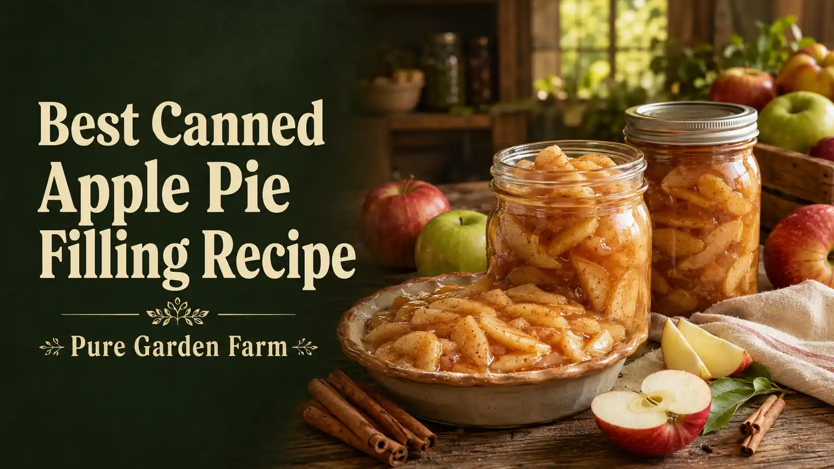 Best Canned Apple Pie Filling Recipe | Pure Garden Farm