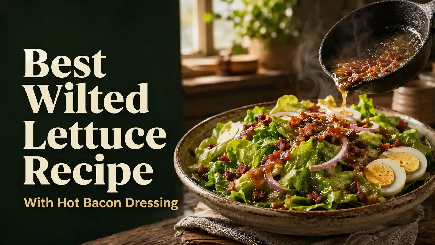 Best Wilted Lettuce Recipe With Hot Bacon Dressing