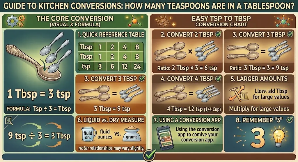 How Many Teaspoons Are in a Tablespoon? Easy Tsp to Tbsp Conversion