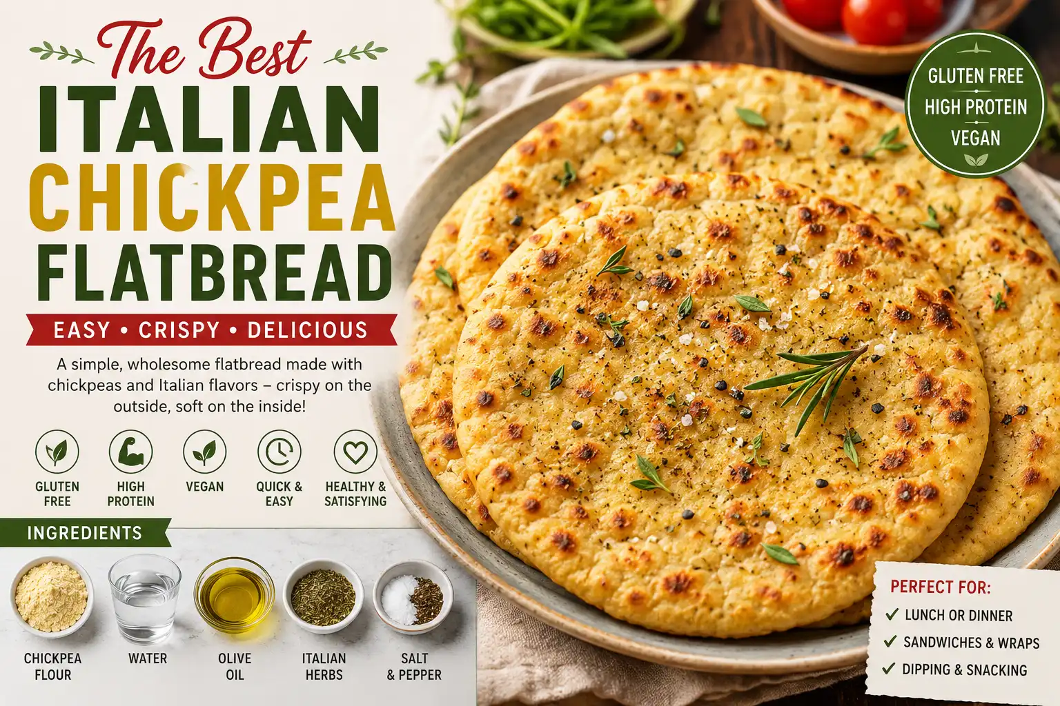 The Best Italian Chickpea Flatbread Recipe Easy Crispy Guide