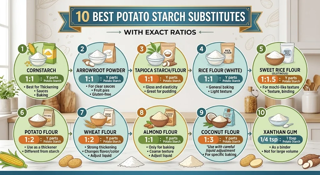 10 Best Potato Starch Substitutes With Exact Ratios