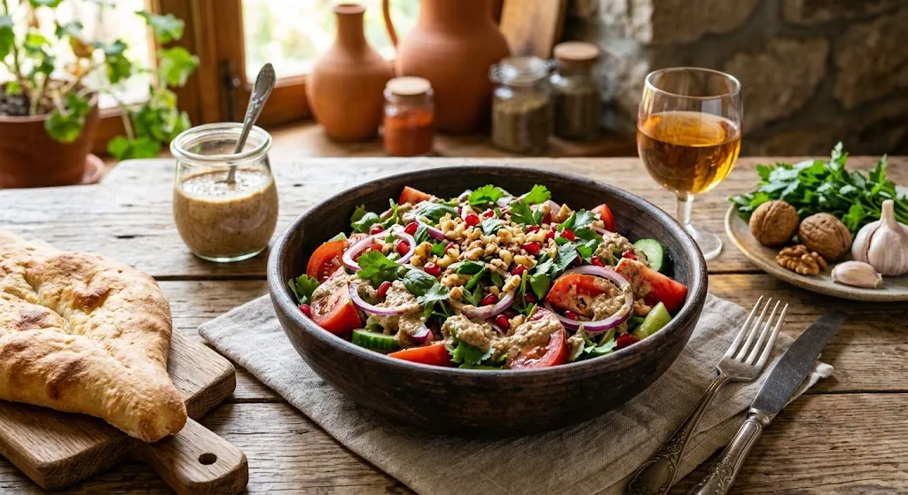 Georgian Salad With Walnut Dressing You Need Try Today