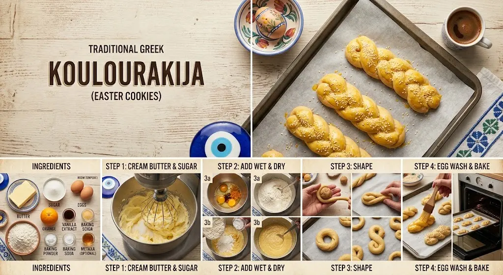 Koulourakia Recipe: Traditional Greek Easter Cookies
