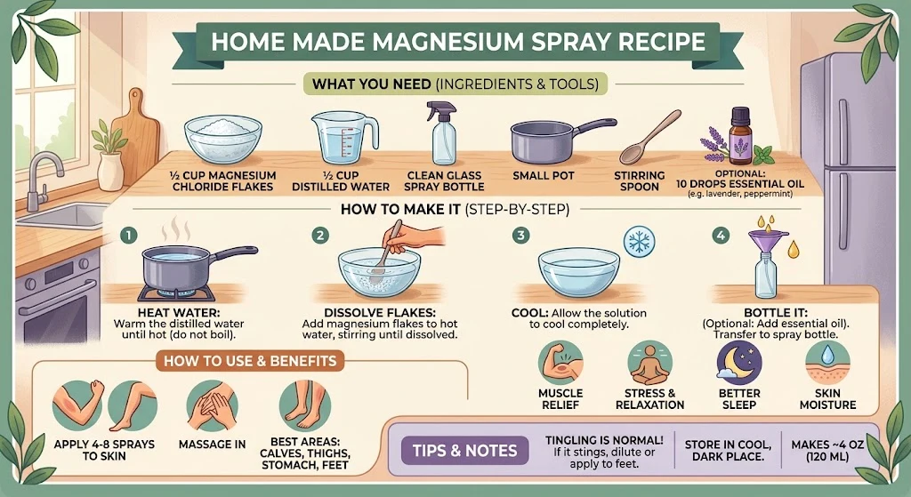 Magnesium Spray Recipe: How to Make It at Home