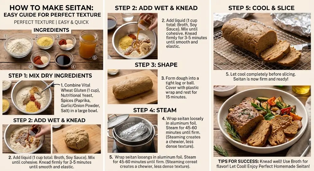 How To Make Seitan Recipe Perfect Texture Easy Guide