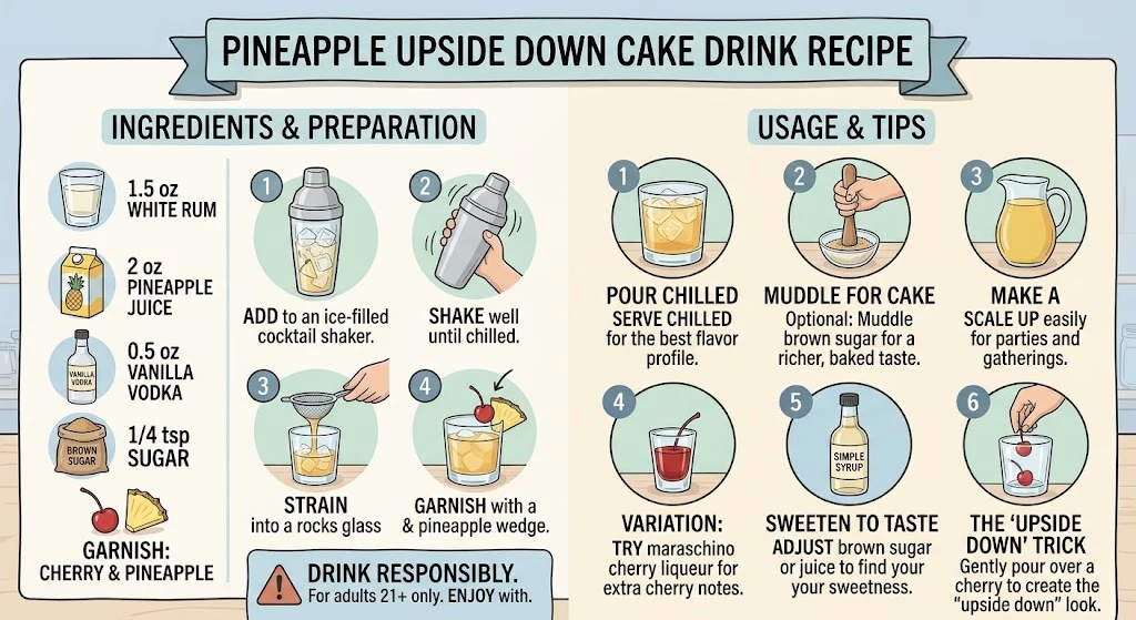 Pineapple Upside Down Cake Drink Recipe