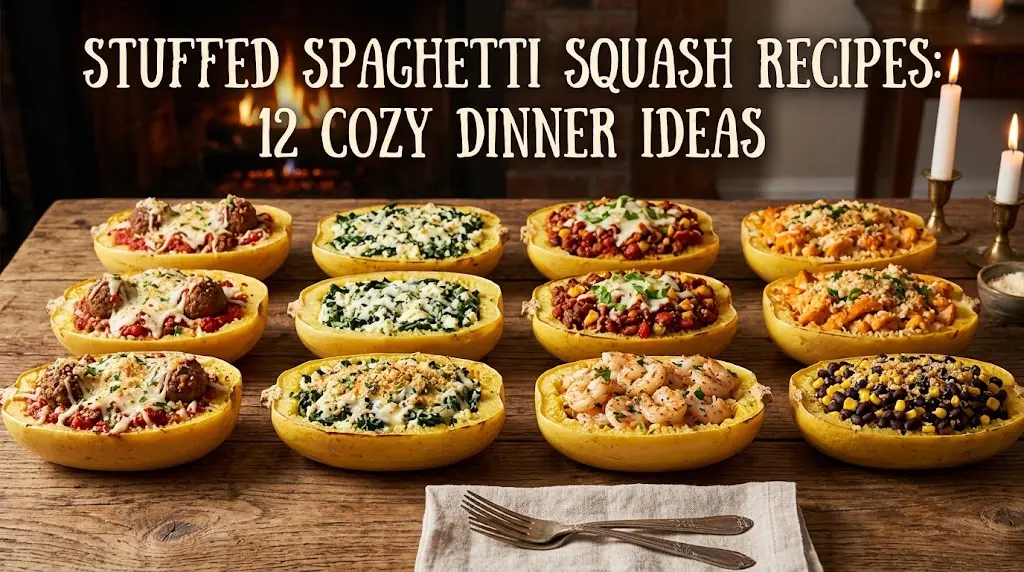 Stuffed Spaghetti Squash Recipes: 12 Cozy Dinner Ideas