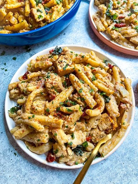 The Best Sun Dried Tomato Tofu Pasta Easy Creamy Recipe