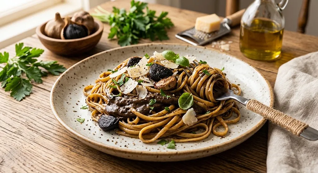 How to Make Black Garlic Pasta: Creamy, Rich & Umami-Packed