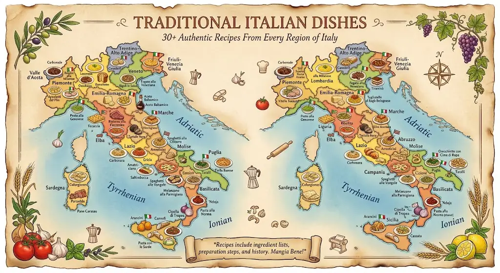 Traditional Italian Dishes: 30+ Authentic Recipes From Every Region of Italy