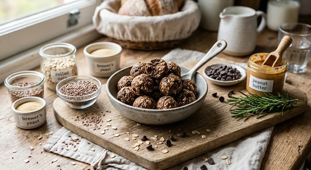 Lactation Balls Recipe: Easy No-Bake Breastfeeding Energy Bites