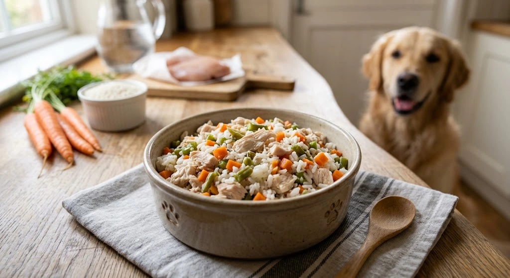 Chicken and Rice Dog Food Recipe: Safe, Simple Guide