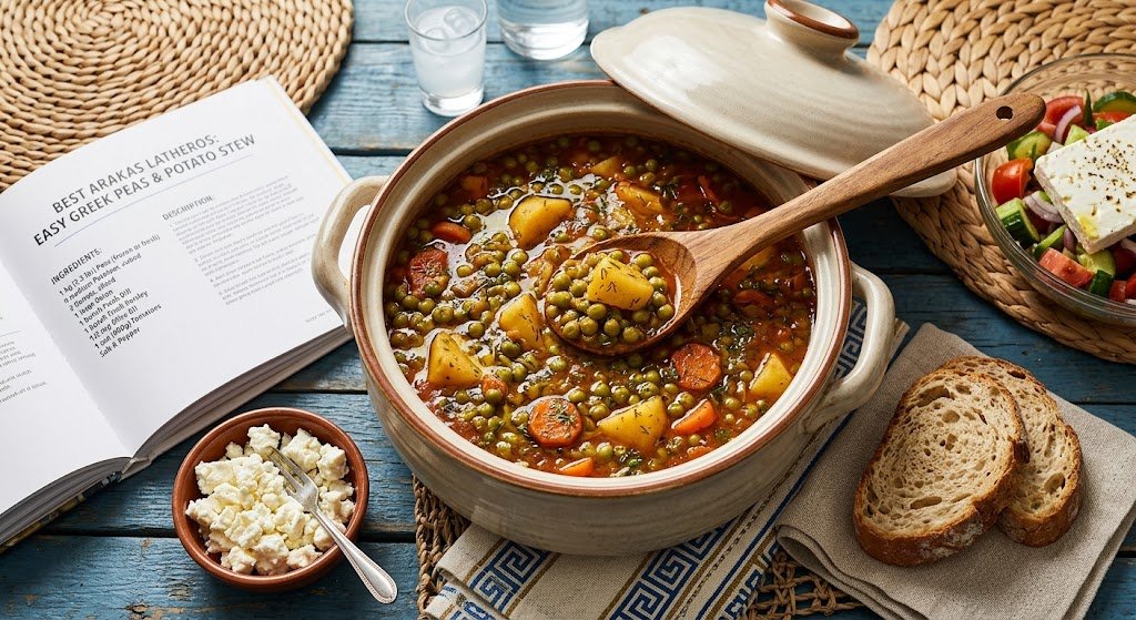 The Best Arakas Latheros Recipe Easy Greek Peas and Potato Stew