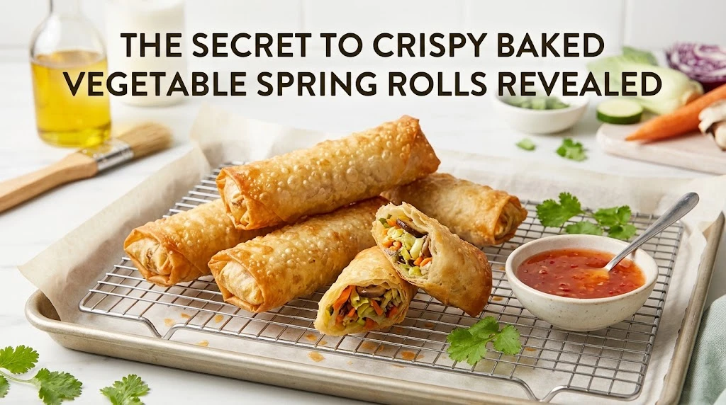 The Secret to Crispy Baked Vegetable Spring Rolls Revealed