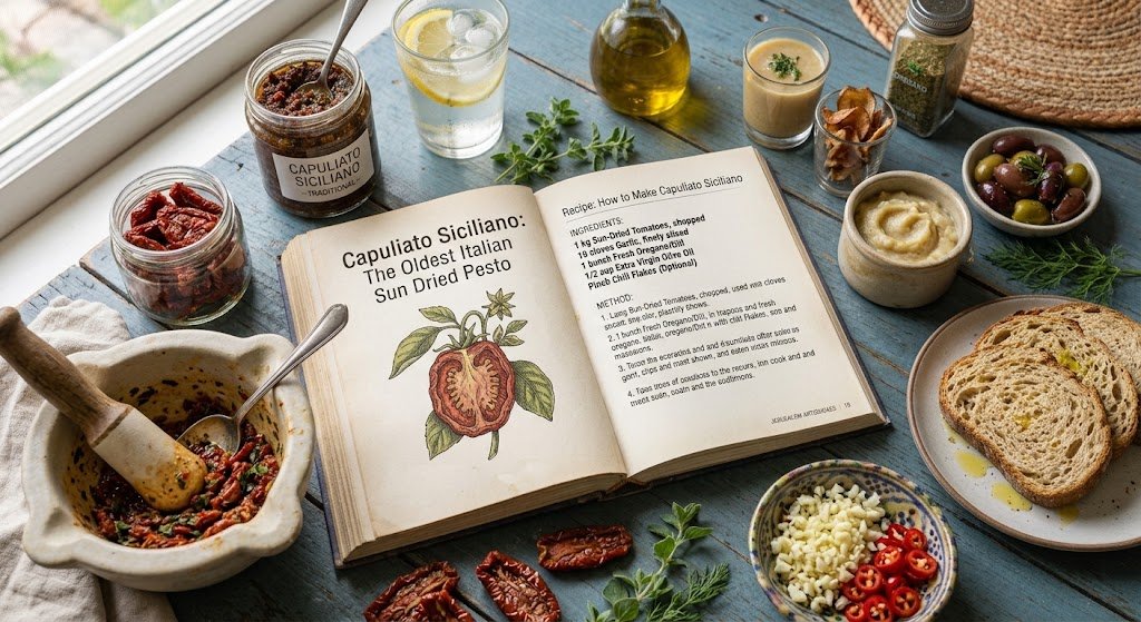 How to Make Capuliato Siciliano The Oldest Italian Sun Dried Pesto