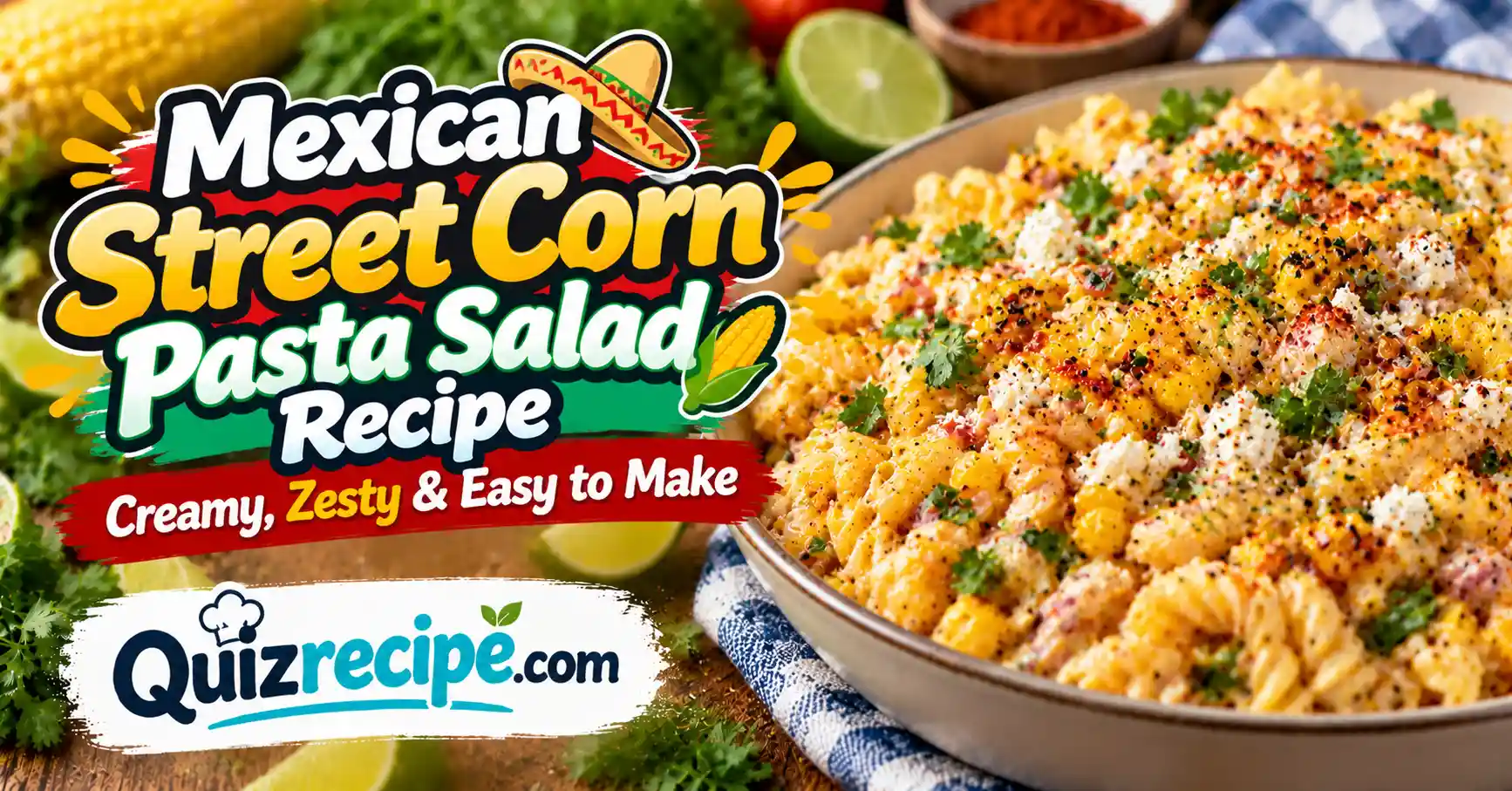 Mexican Street Corn Pasta Salad Recipe: Creamy, Zesty & Easy to Make