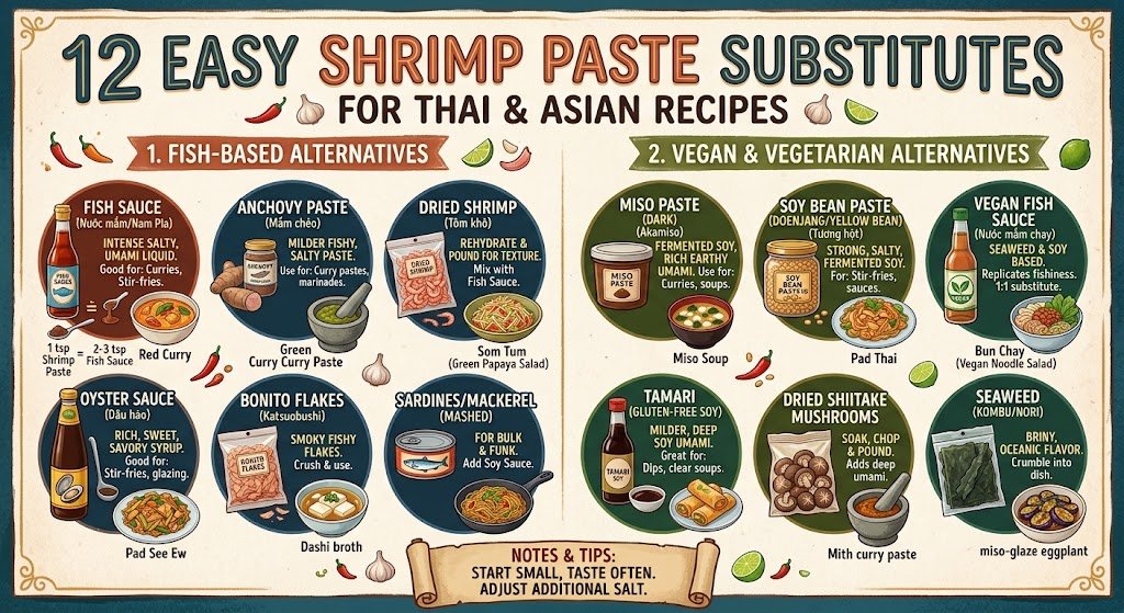 Best Shrimp Paste Substitutes: 12 Easy Alternatives for Thai & Asian Recipes