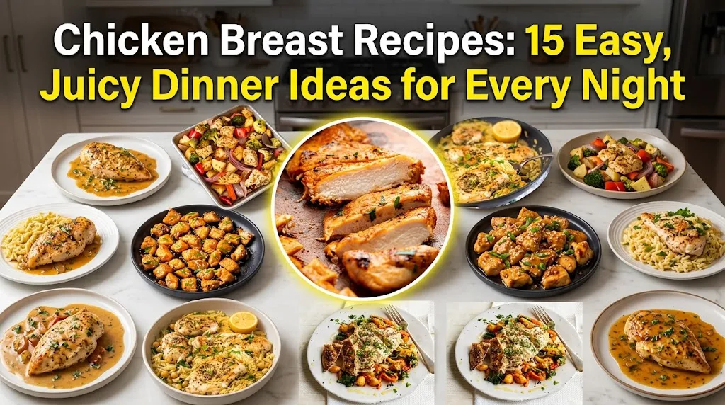 Chicken Breast Recipes: 15 Easy, Juicy Dinner Ideas for Every Night