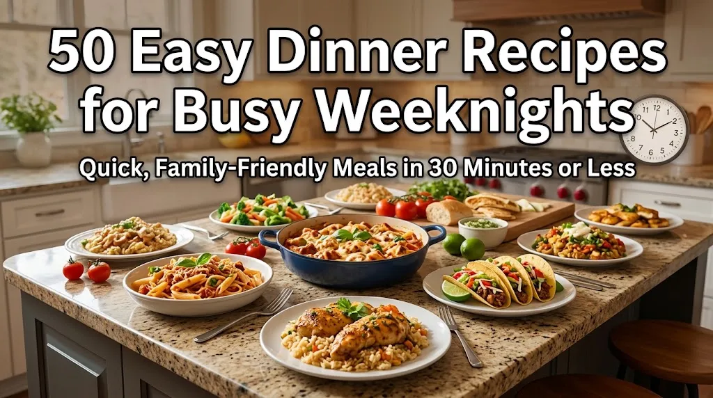 50 Easy Dinner Recipes for Busy Weeknights