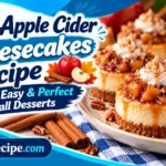 Mini Apple Cider Cheesecakes Recipe – Creamy, Easy & Perfect for Fall Desserts