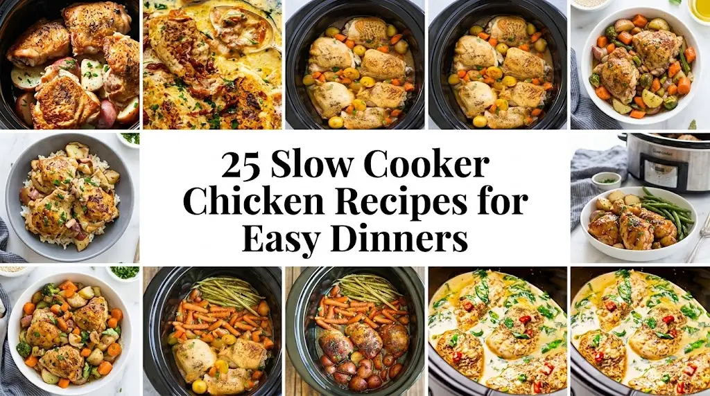 25 Slow Cooker Chicken Recipes for Easy Dinners